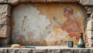 étude des effets des variations d'hygrométrie sur la conservation des fresques romaines dans les sites archéologiques, mettant en lumière les défis et solutions pour préserver ce patrimoine fragile.