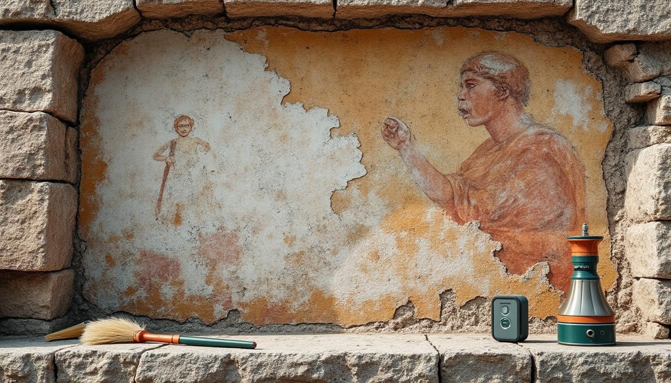 étude des effets des variations d'hygrométrie sur la conservation des fresques romaines dans les sites archéologiques, mettant en lumière les défis et solutions pour préserver ce patrimoine fragile.