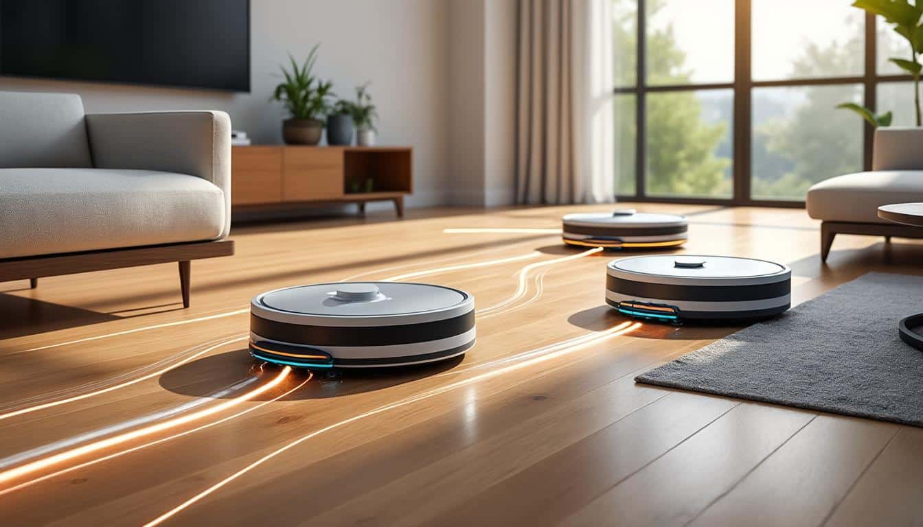 découvrez comment les robots aspirateurs utilisent la navigation cartographique pour un nettoyage automatisé et efficace des sols domestiques, assurant propreté et gain de temps.