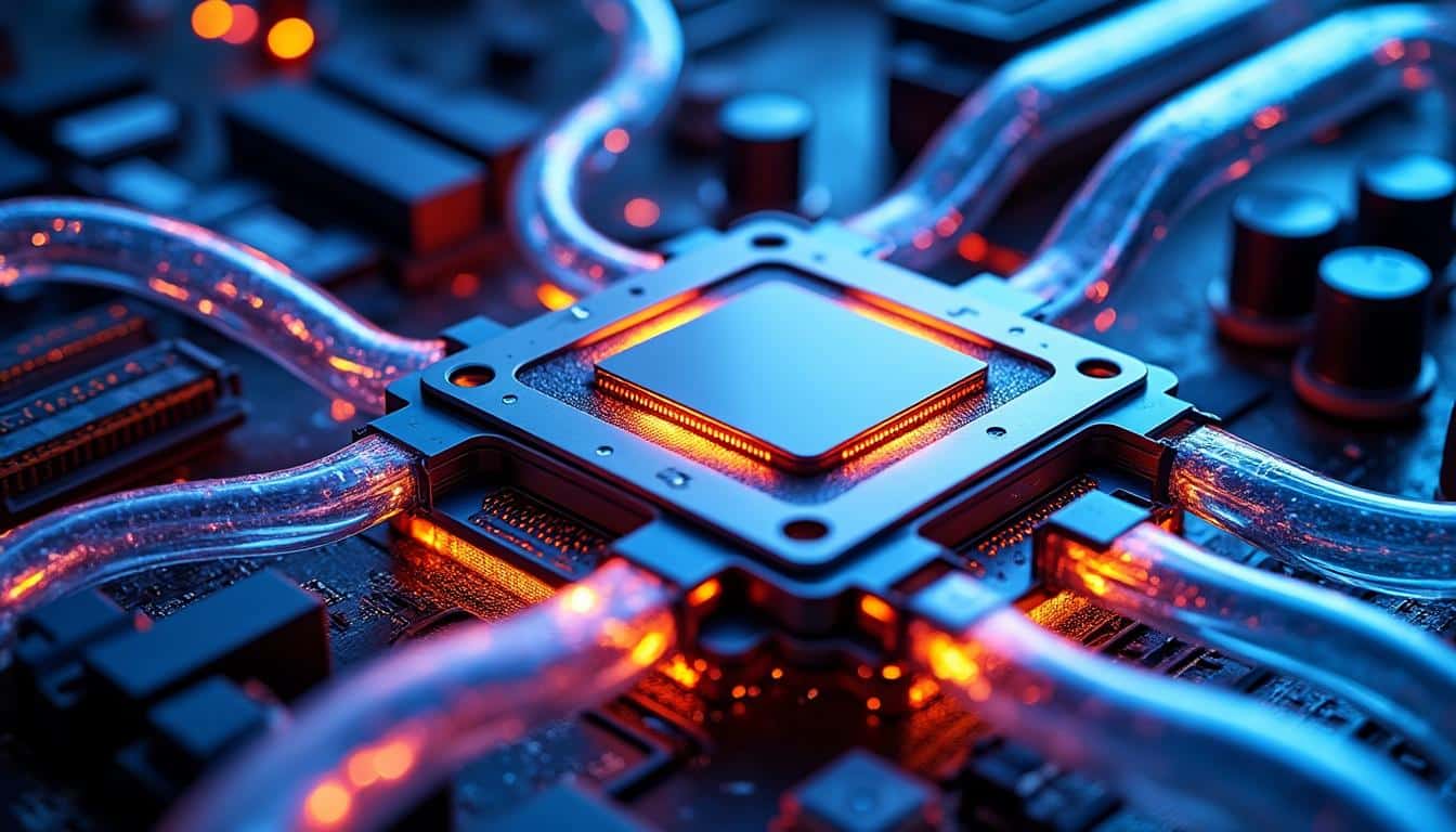 découvrez comment réduire l'encombrement thermique des processeurs grâce à des systèmes de refroidissement liquide efficaces, optimisant performance et dissipation de la chaleur.
