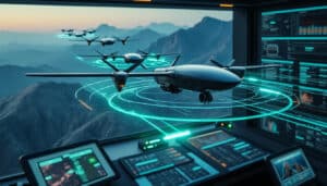 découvrez les techniques avancées de pilotage synchronisé des essaims de drones militaires utilisant la communication par ondes radioélectriques pour des opérations efficaces et sécurisées.