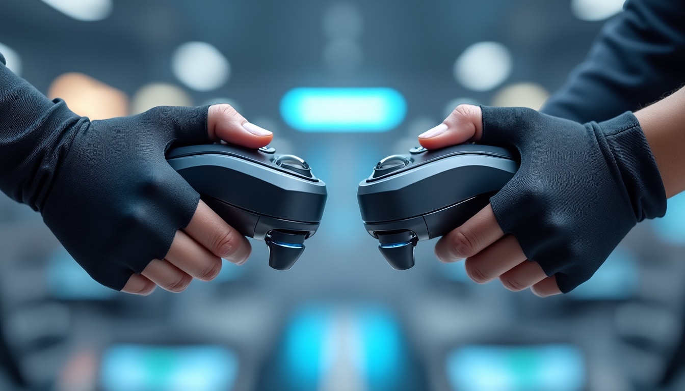 découvrez comment la restitution du retour de force haptique intégrée aux contrôleurs de réalité virtuelle améliore l'immersion et l'interaction utilisateur dans les environnements virtuels.