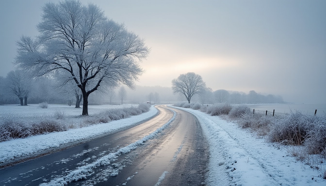 consultez les prévisions météo pour la loire-atlantique concernant la neige et le verglas. restez informé des conditions pour circuler en toute sécurité.